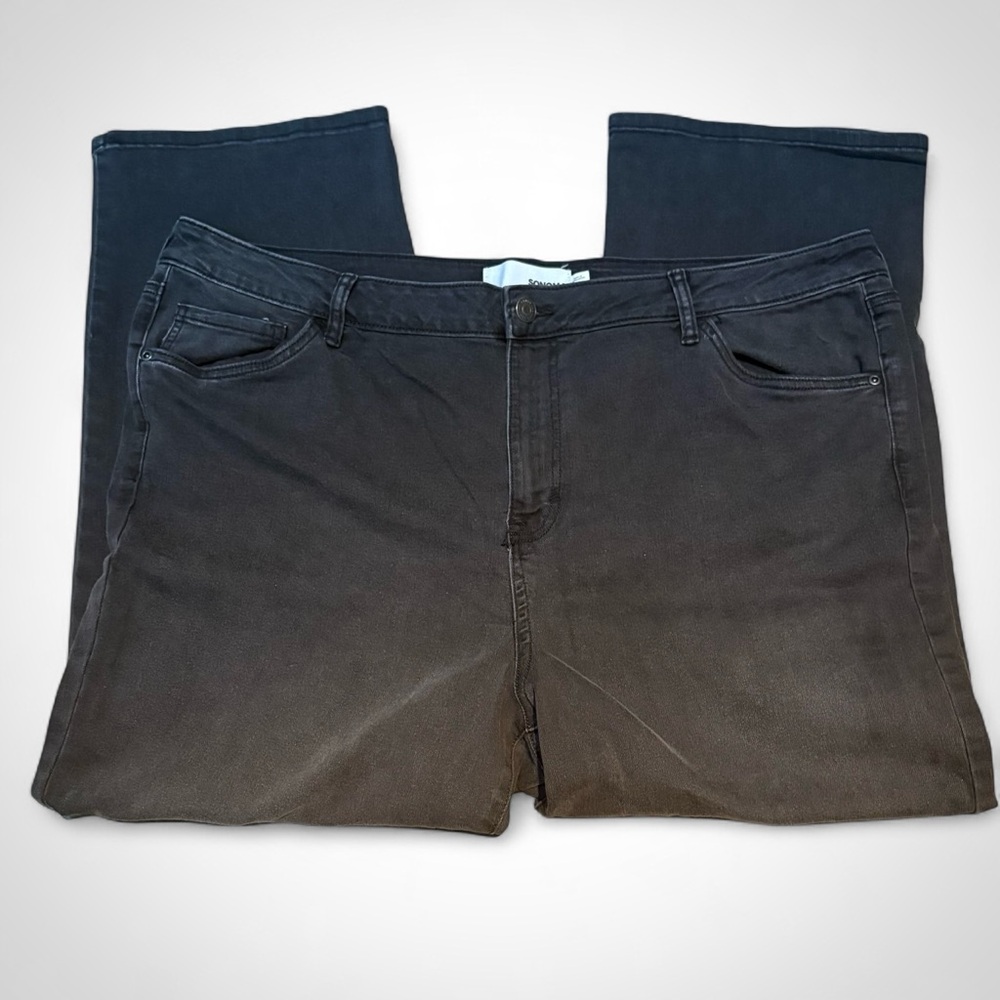 Plus Size Women's Vintage Style Sonoma Faded Black Straight Jeans size 20W